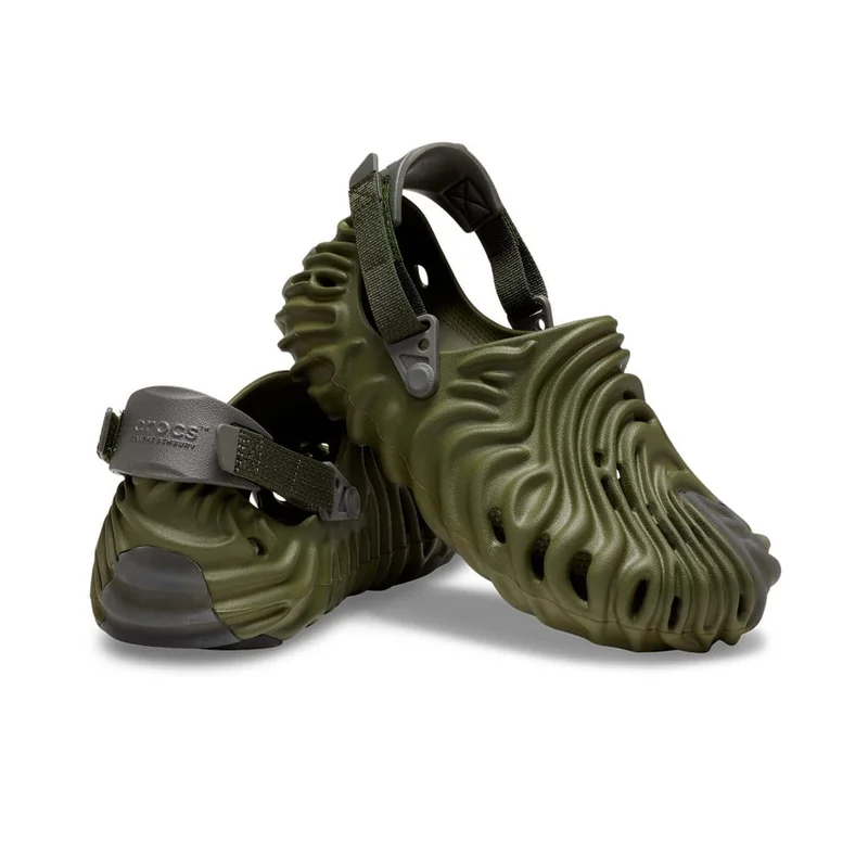 CROCS POLLEX X SALEHE BEMBURY CLOG -BLACK SUMMER BEACH CLOGS-SHOES-GREEN SANDALS