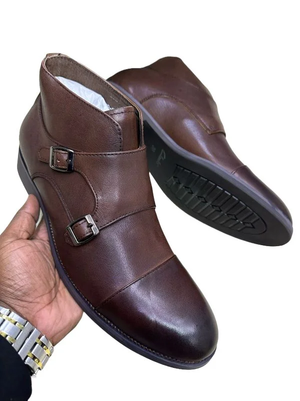 DARK BROWN  HIGH QUALITY CLARKS LEATHER BOOTS