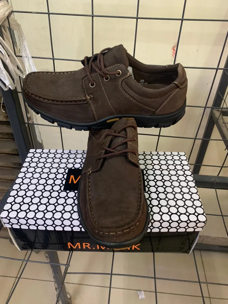 Dark Brown Premium Casual Laced Men shoes - Mr Mark