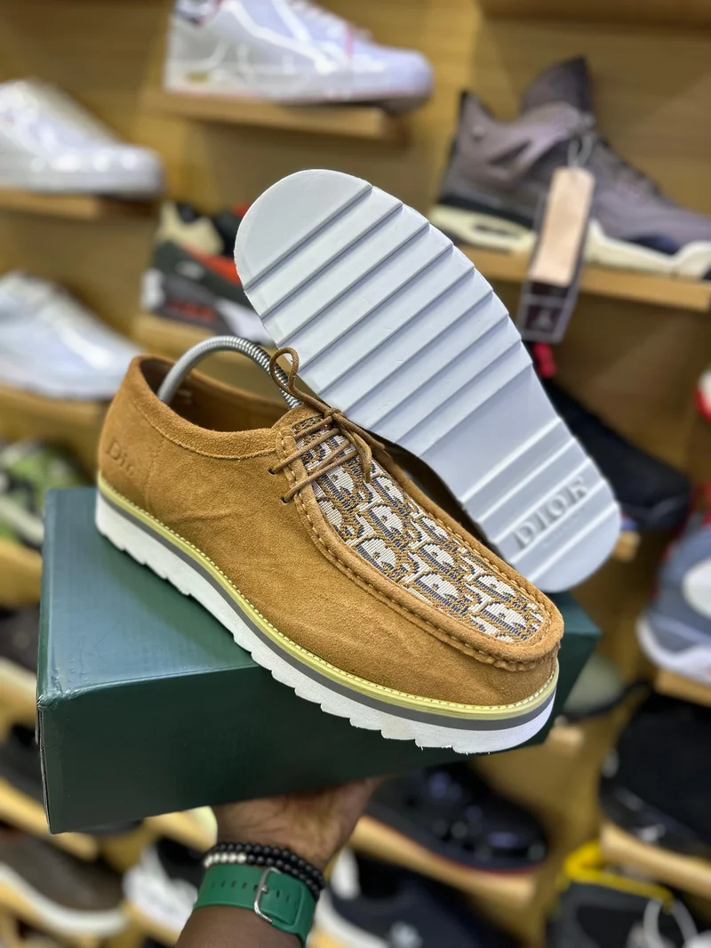 Dior casual Lowtop Derby Suede rubber Shoes