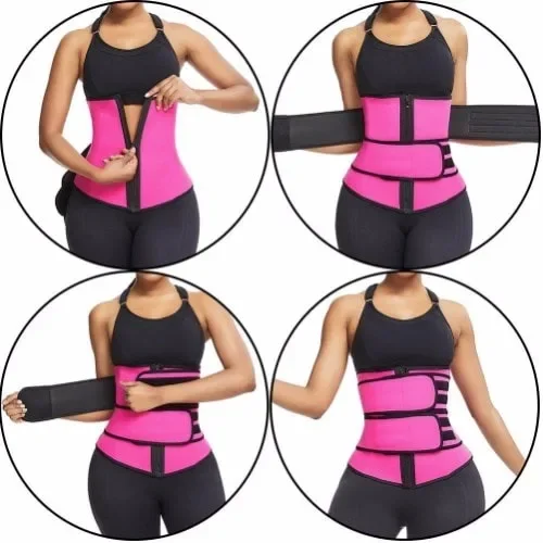 Double Belt Neoprene Waist Trainer Corset Sauna Slimming Trimmer