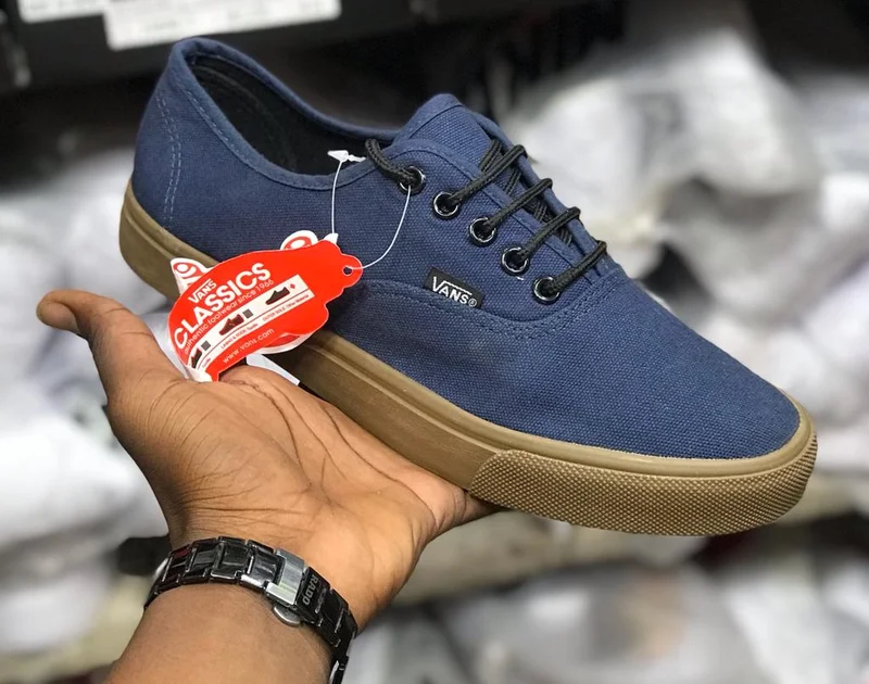 Double Sole Vans  Blue