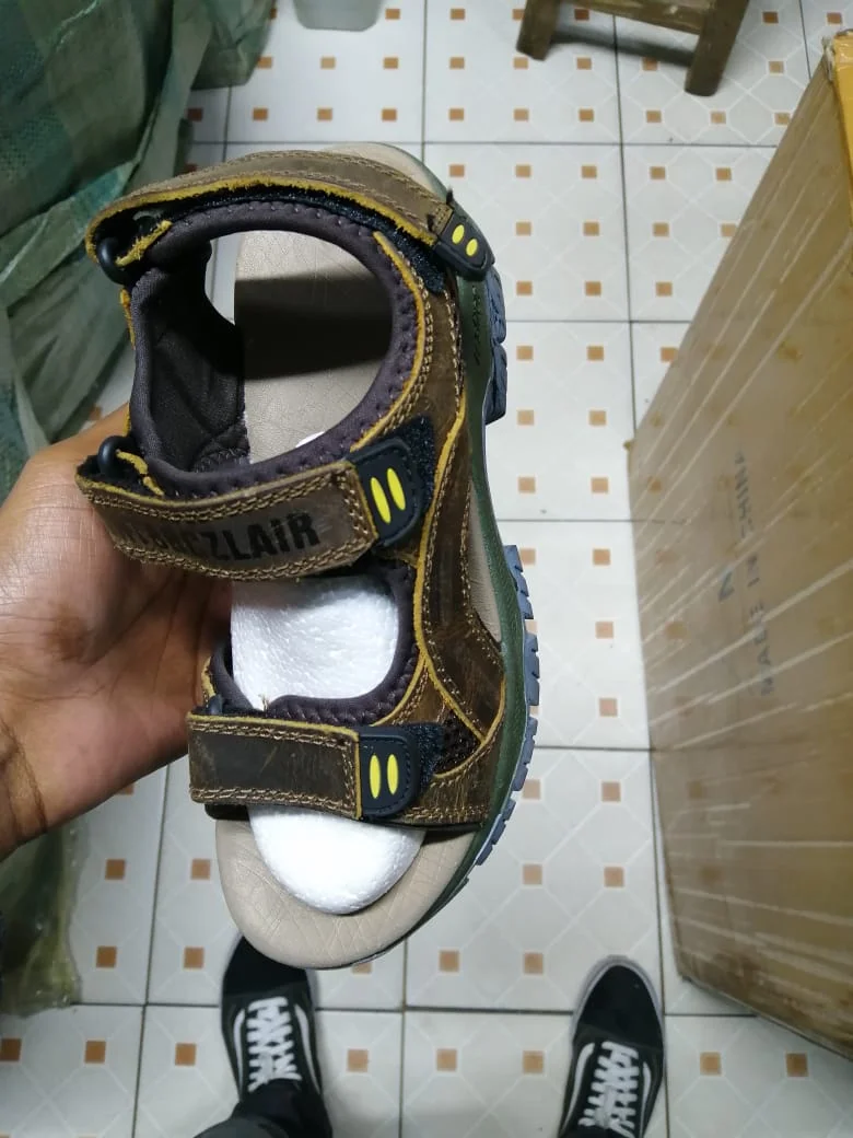 Double Velcro Mens Sandals Open Shoes