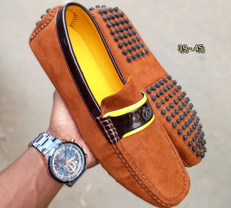 Driving Shoe In Brown Mens Suede Loafers Shoes