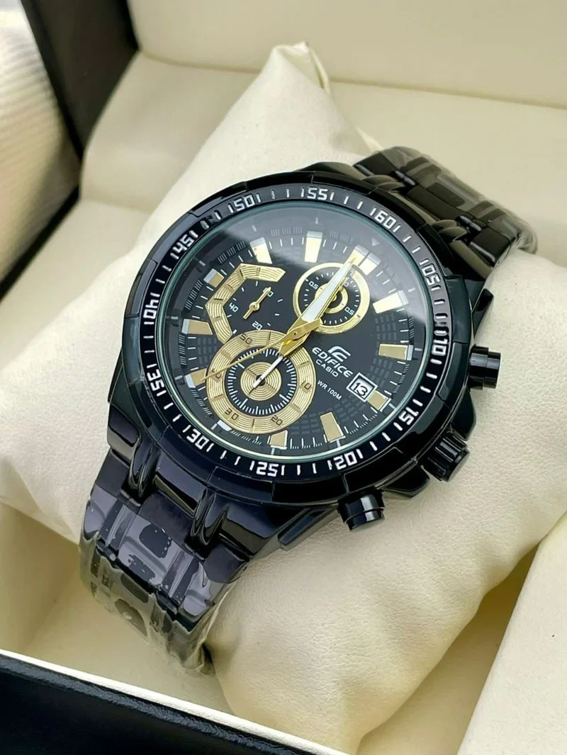 Edifice Casio High Quality Original WR 100M Men  Metal Wrist Watch