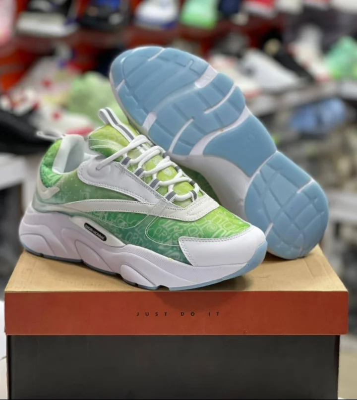ELEGANT DIOR HOMME SNEAKERS-LIGHT GREEN