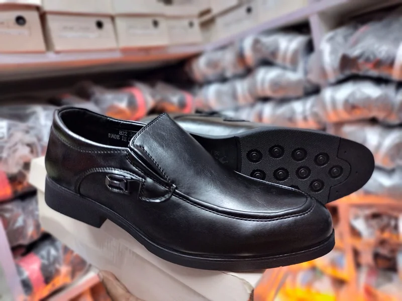 Empire Design Premium Leather Official Shoes Men Black Slipon Shoes