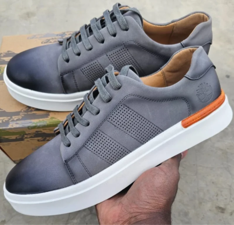 Executive leather Timberland Sneakers-Gray