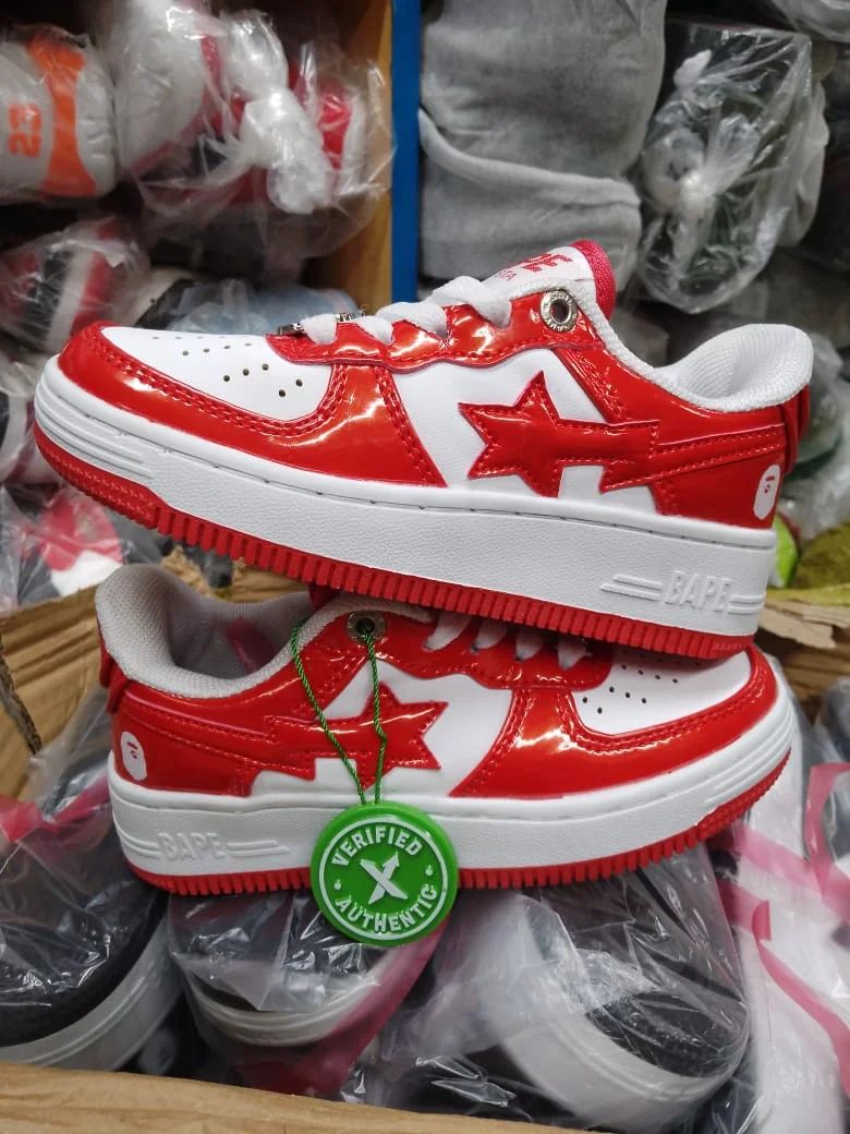 Exquisite A Bathing Ape Bape Sta Low-RED