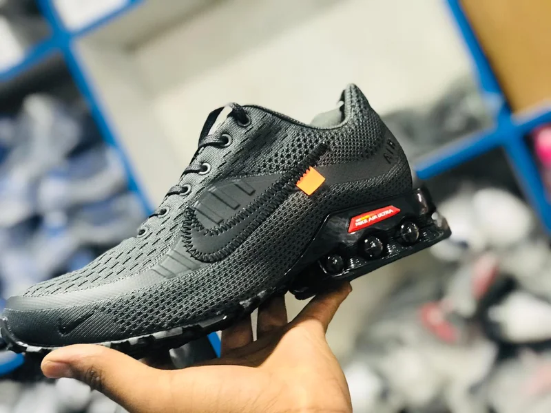 Exquisite Grey Nike Air Shox Off White Running Shoes Shox Sneakers
