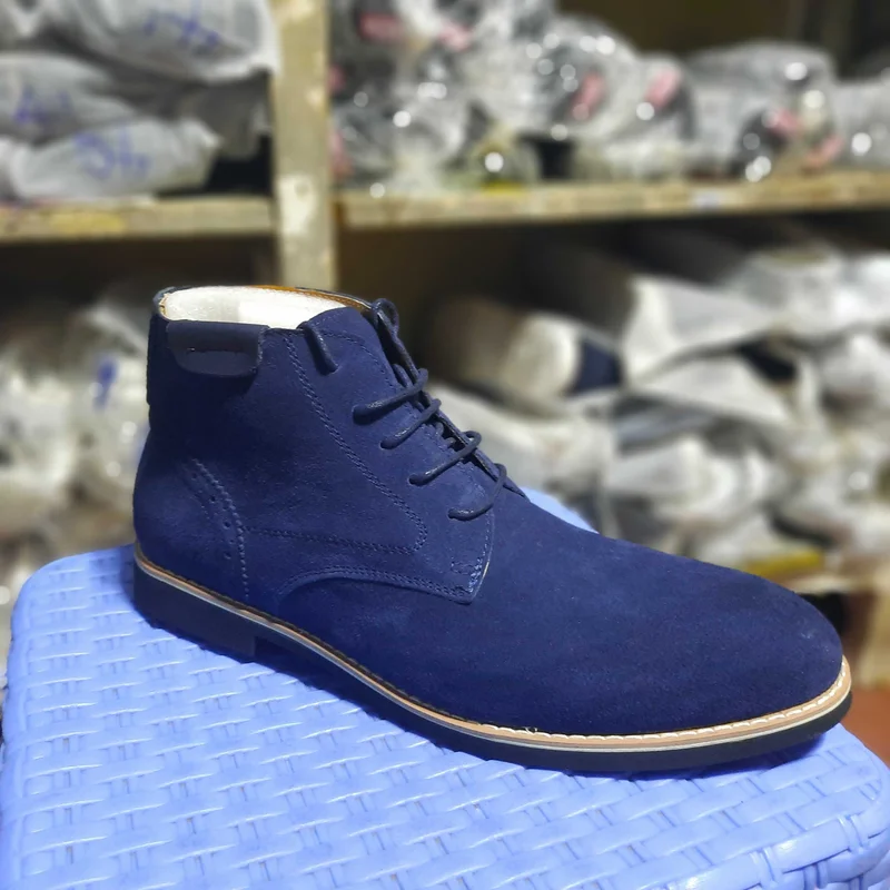 Fashion Men Laced Polo Boot Shoes