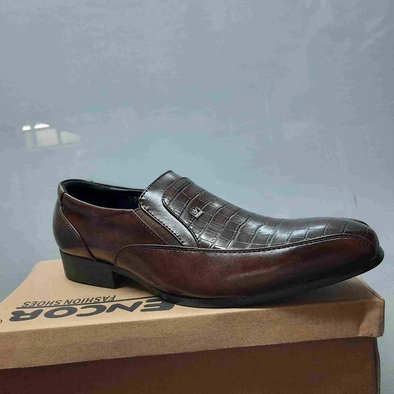 Fashion Men Official Coffee Fashion Encor Shoes Footwear