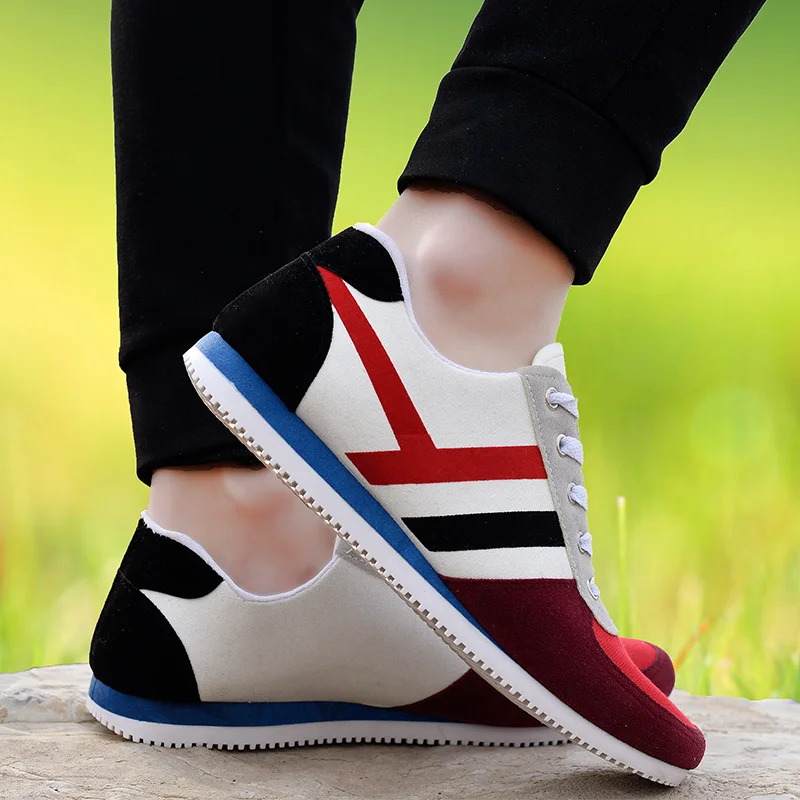 Fashion Quality Men Breathable Lace-up Running Sport Shoes