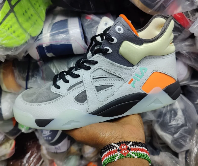 Fila Cage Tc Mid Fila Retro Basketball Shoes - Multi Color