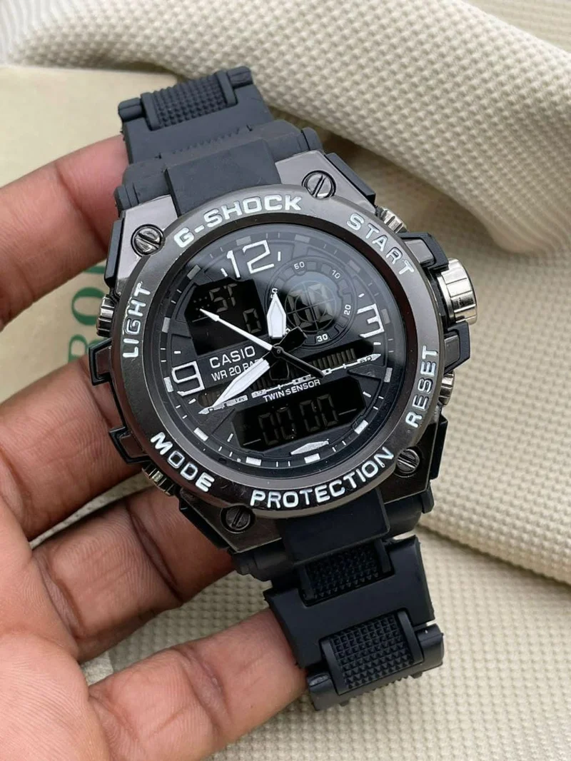 G-Shock High Quality Original Casio WR 20 Bar Men  Metal Wrist Watch
