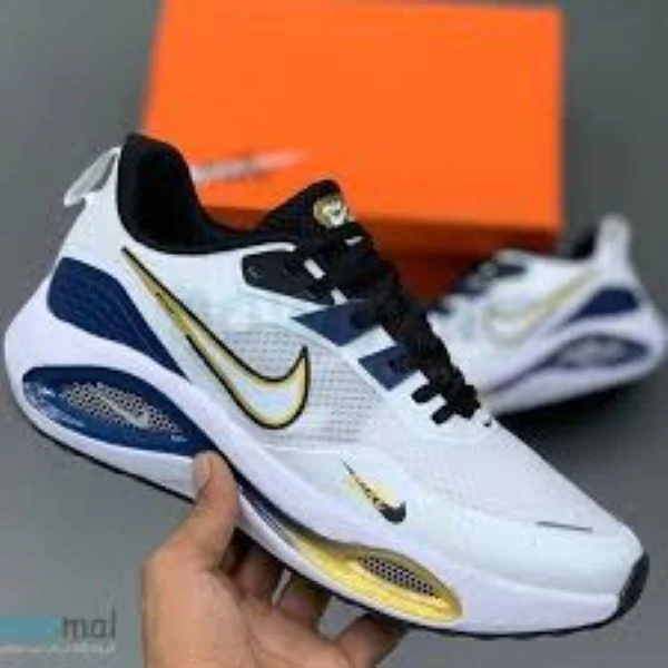 GOLD -WHITE  Nike Air Max Zoom Win flow V2
