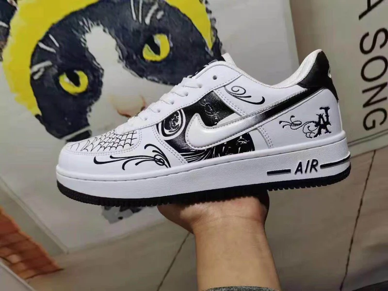 Graffiti Nike AIR FORCE 1‘07 Low-top casual Sneakers Shoes