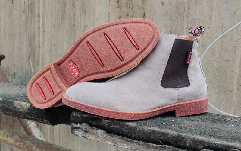 Grey Men’s Chelsea Hugo Boots