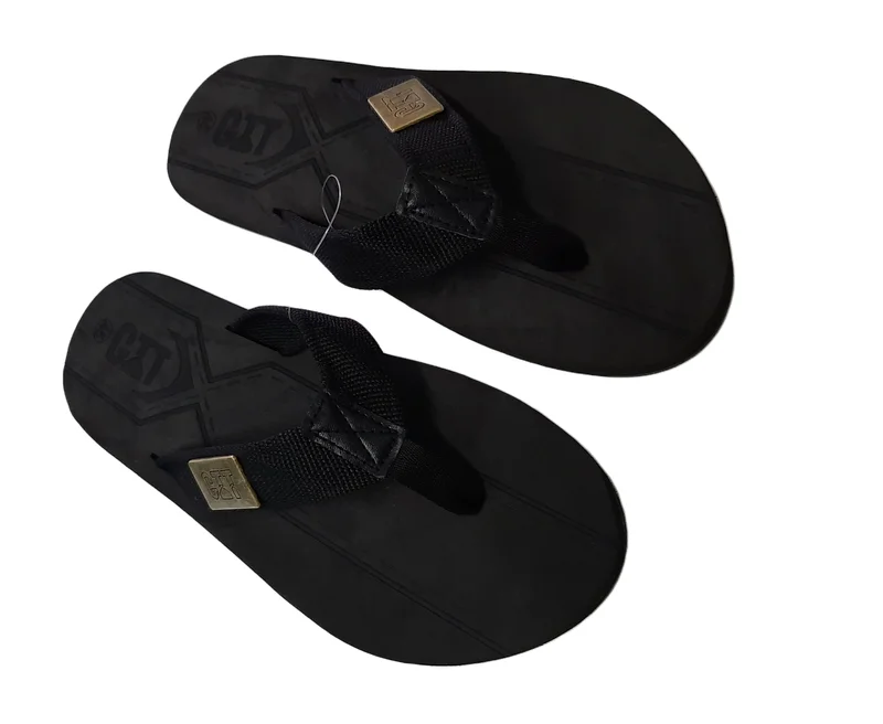 GTTB Smart Casual Thong Sandals-Black