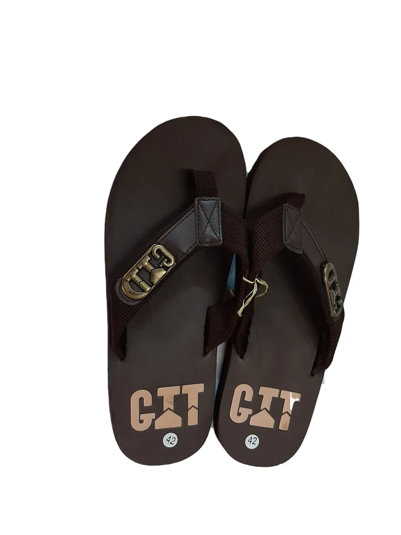 GTTC Smart Casual Thong Sandals-Brown