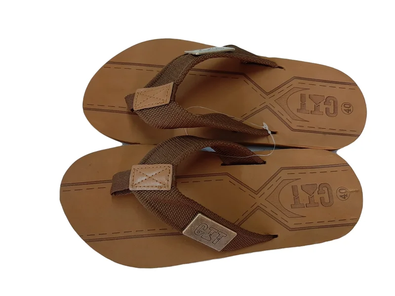 GTTC Smart Casual Thong Sandals-Gold