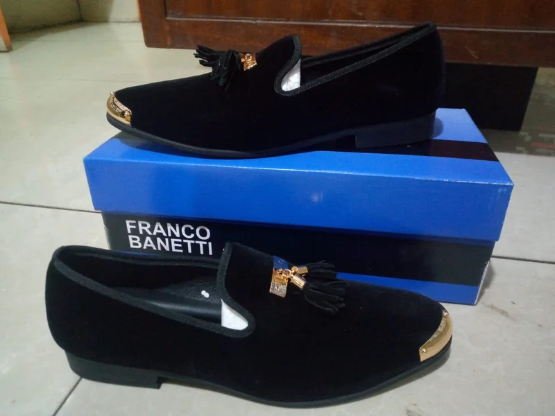 Hermes Loafers Black Slip-ons Shoes