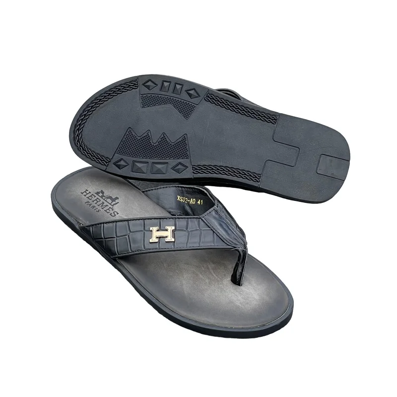 Hermes Luxury Leather Thong Sandals