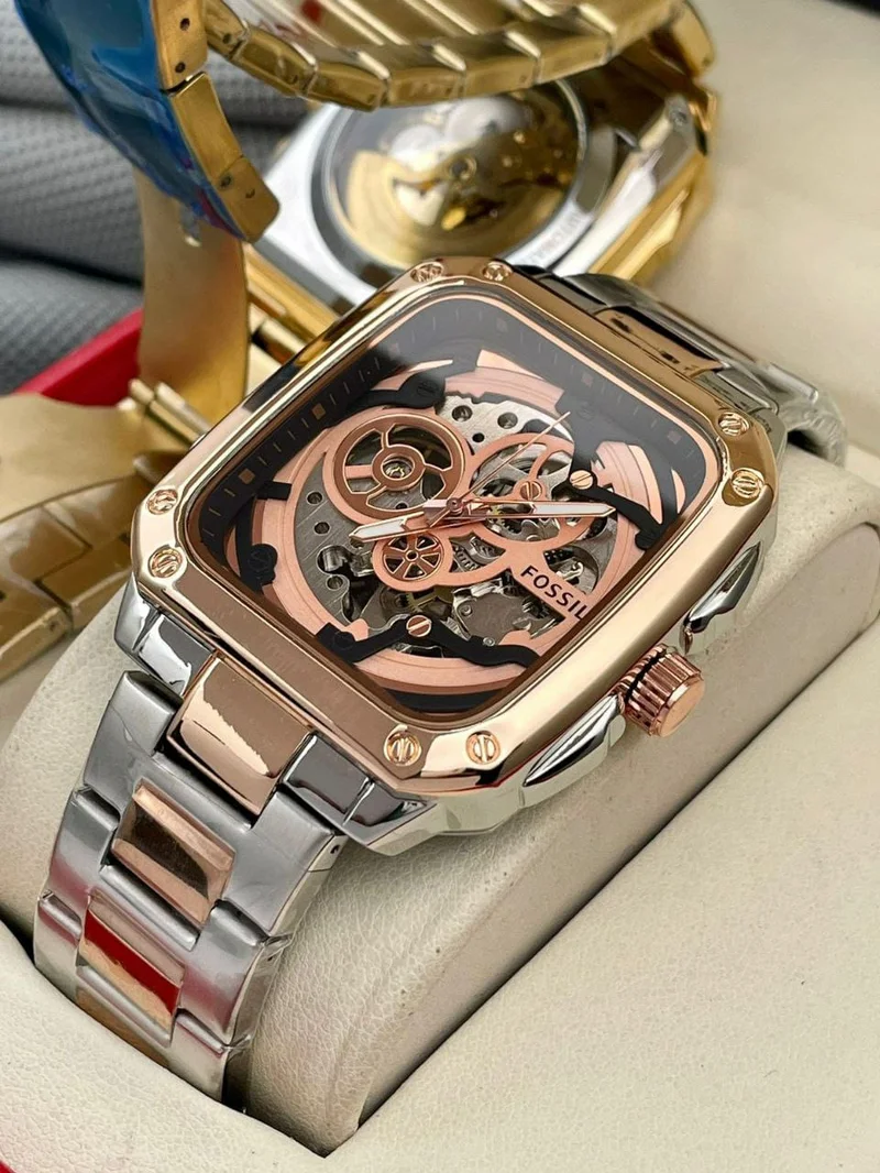 High Quality Original Japanese  Fossil Automatic Movement Men Wrist Watch