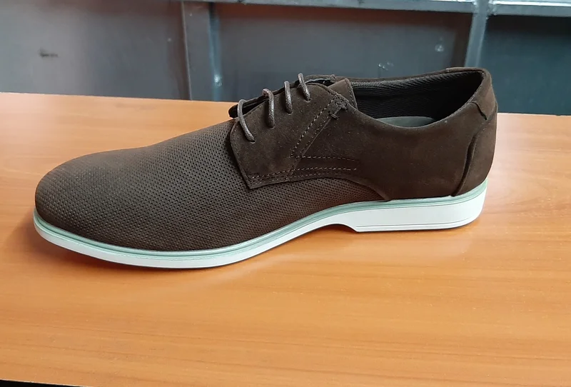Italy Suede Leather Men Shoes Oxford Casual Classic Sneakers-Brown