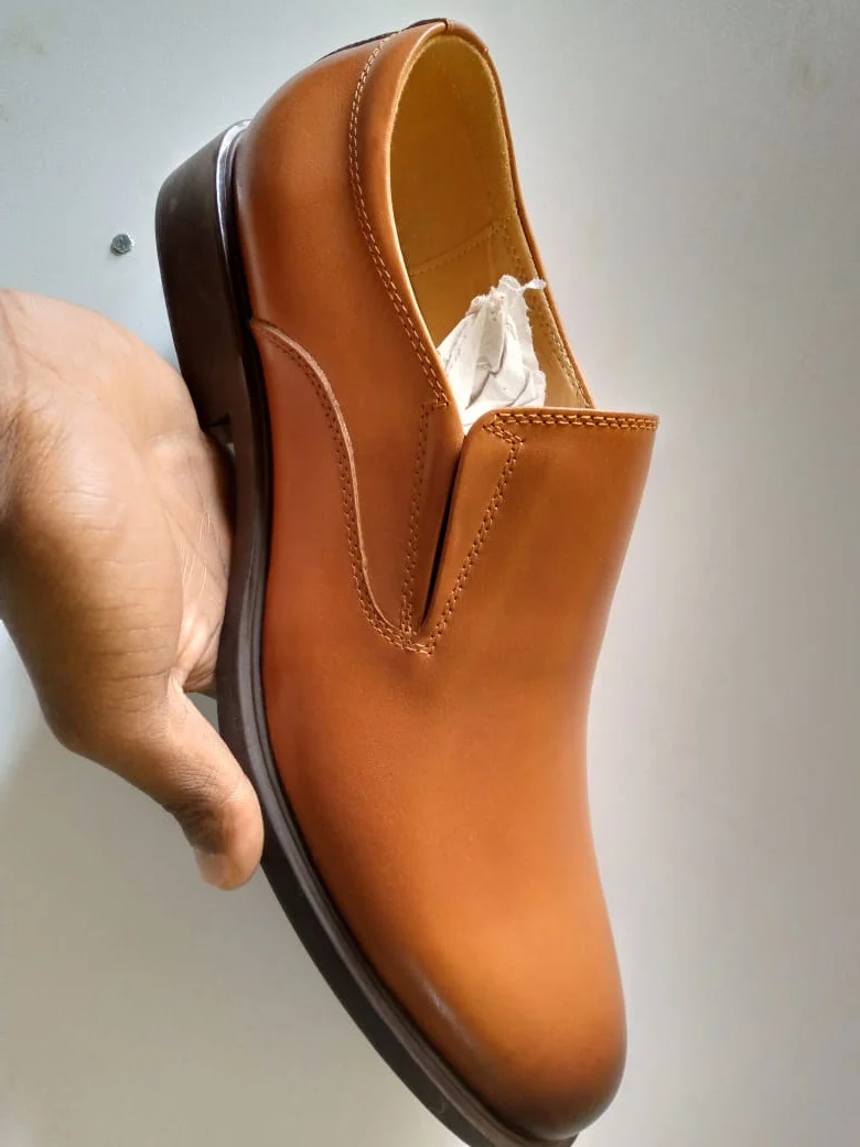 Italy-Right man - premium leather official shoes - slip onmen shoes