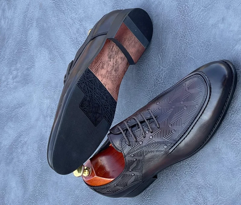 Johnfoster Oxford Premium Leather Coffee Brown Official Shoe- Lace up