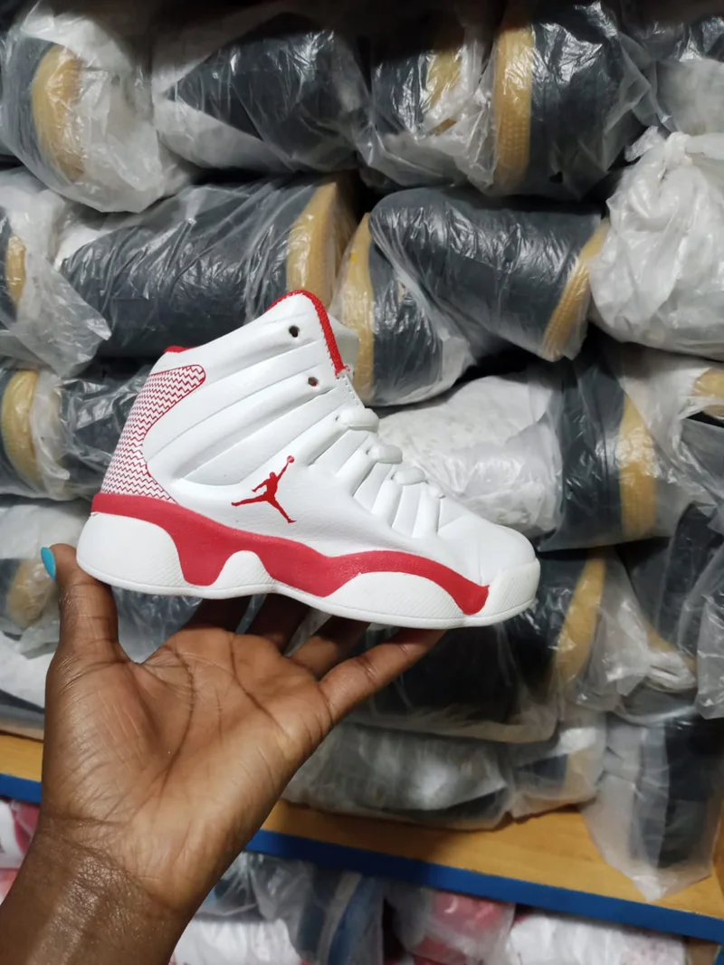 Jordan Children Basketball Comfortable Unisex White Red Sport Training Shoes