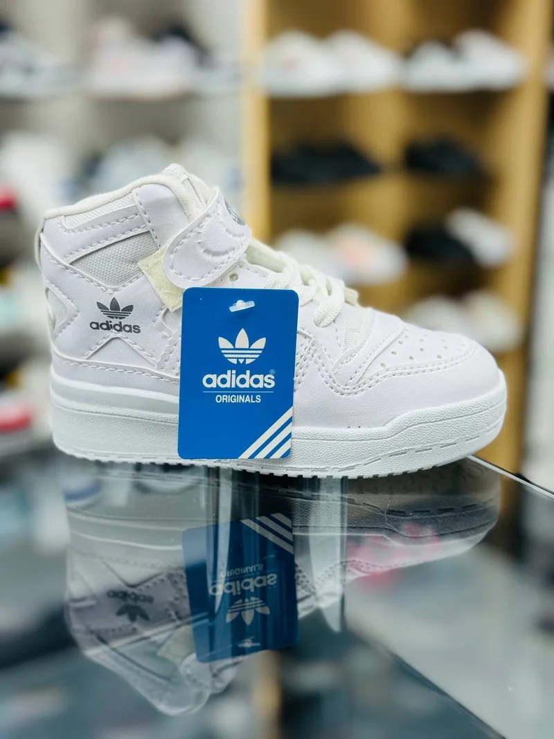 KIDS ADIDAS FORUM 84 MID TOP SNEAKERS