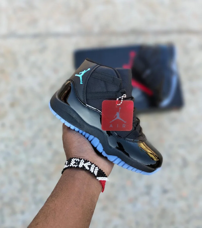 Kids Air Jordan 11 Low “Black University Blue”