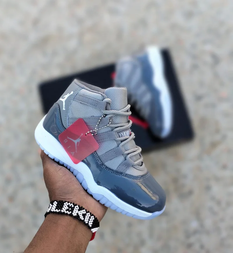 Kids Air Jordan 11 Low “Grey”