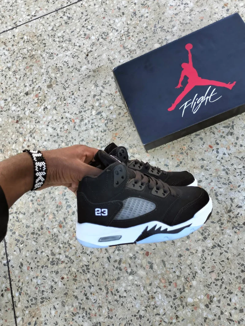 Kids Air Jordan 5 OG 90 Black