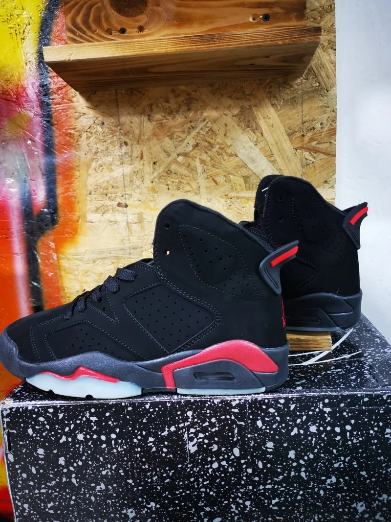 Kids Air Jordan 6 “Black Infrared” Children Sneakers
