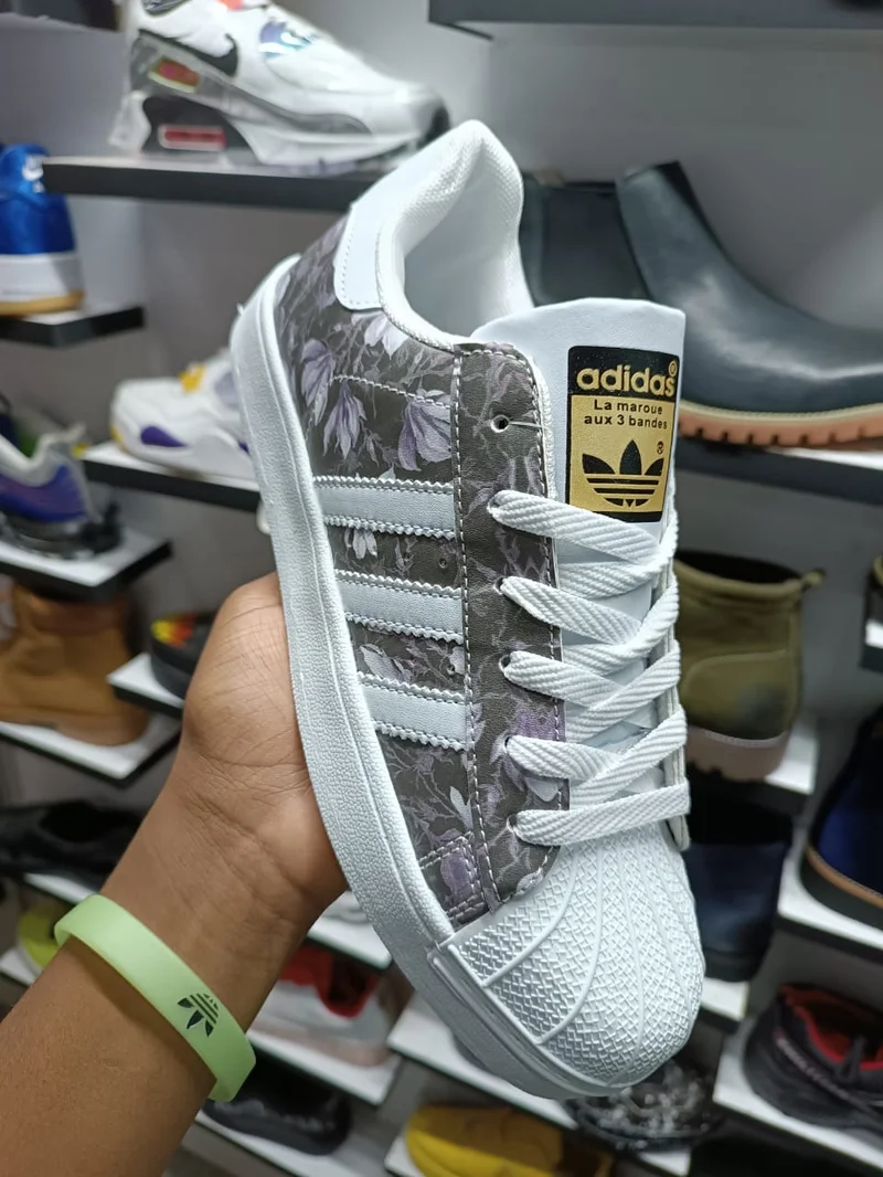 ADIDAS SUPERSTAR ORIGINALS NIGO - White Grey