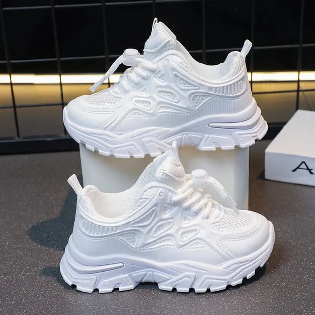 Kids' White Sneakers: Trendy, Comfortable, and Durable Kids Sports Shoes