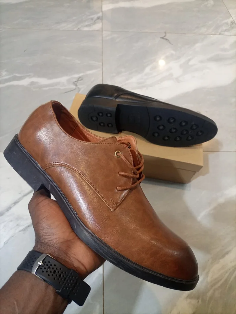 Lace Up Official Shoes Kaisifeier Leather Shoes Men's Brown Shoes