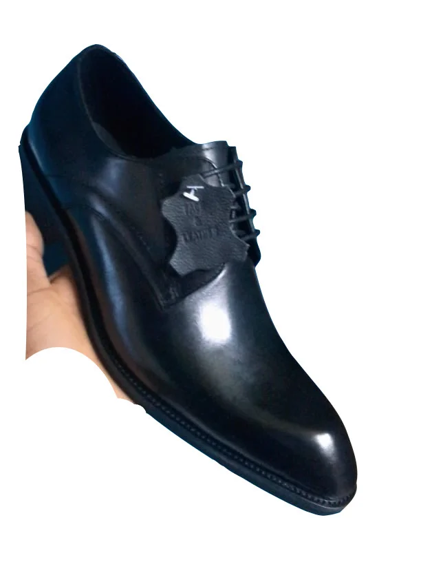 Laced Black Right Man Premium Leather Official Shoes Men Shoes