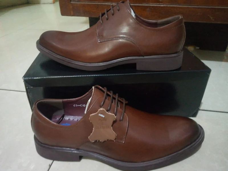 Laced Coffee Franco Bannetti  Italy Premium Leather Official Men Shoes