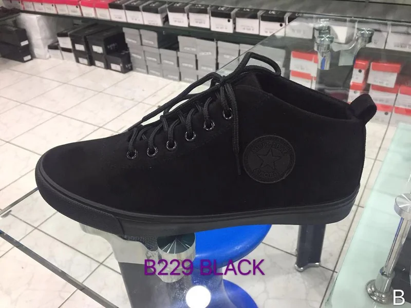 Laced Leopard Official Design Fashion Black Mens Rubber Canvas Shoes