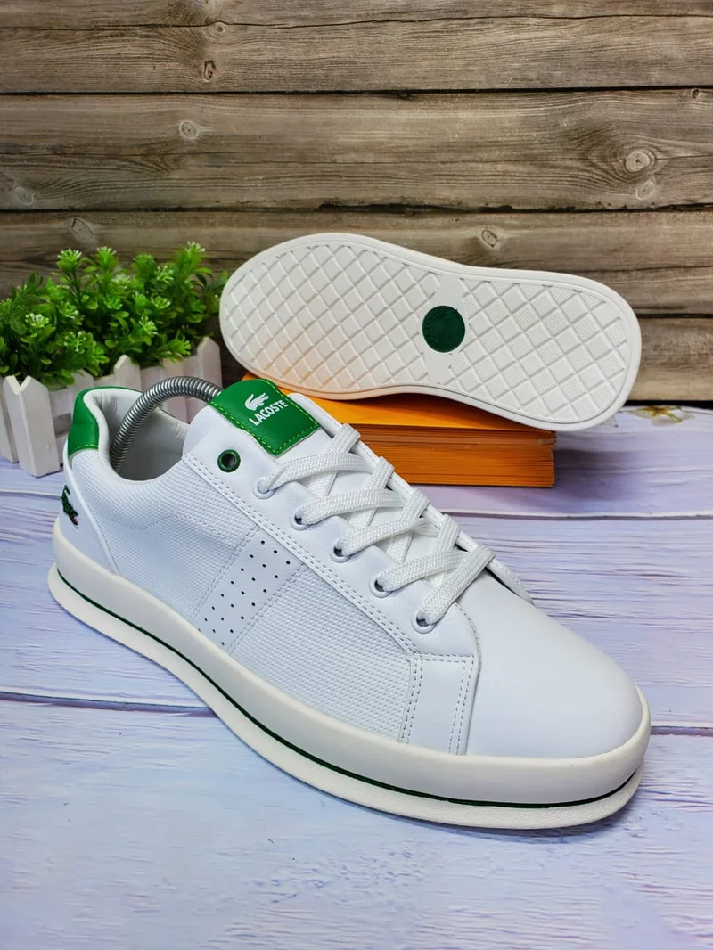 Lacoste Men's Fashion Sneakers - White Green