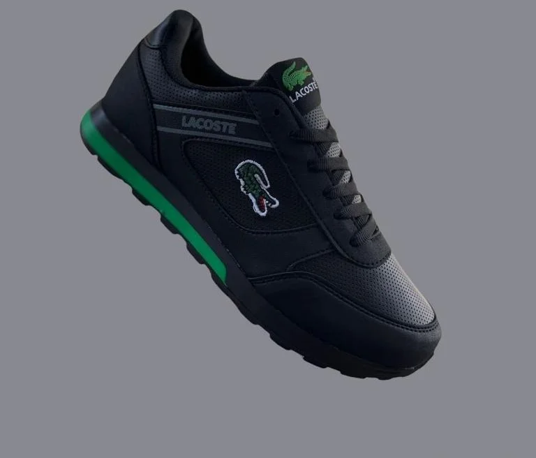 Lacoste Men's Kicks Sneakers black/Green/White Shoes