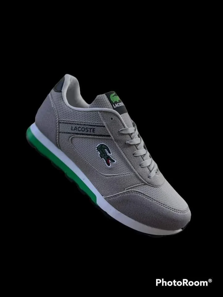 Lacoste Men's Kicks Sneakers Grey/Green Shoes