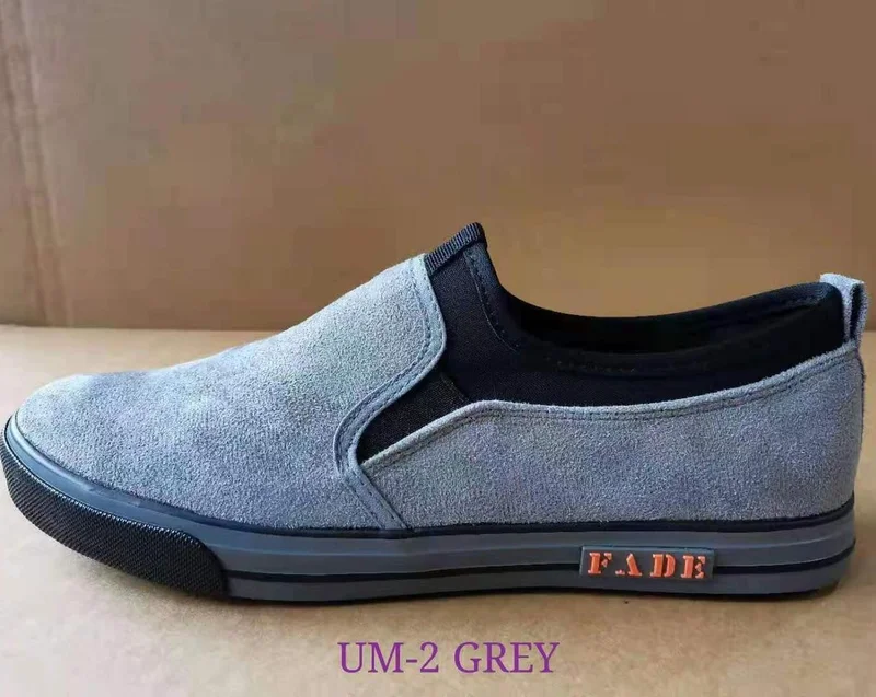 Leopard Fashion Grey FADE Mens Rubber Canvas Shoes