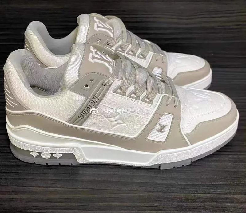 Louis Vuitton LV Monogram Grey Denim Trainer Sneaker