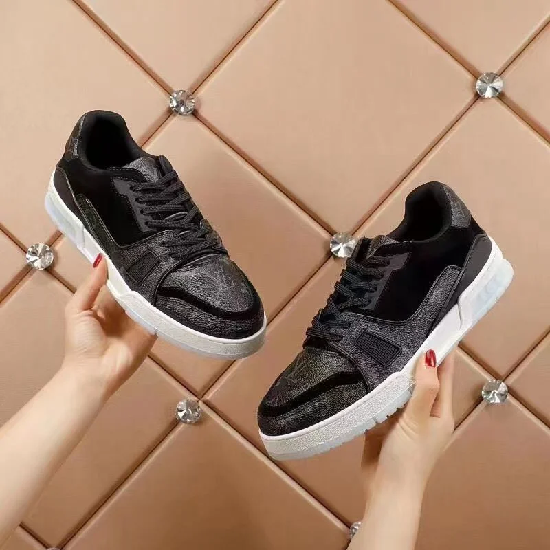 Louis Vuitton LV Trainers Black and Grey Sneakers