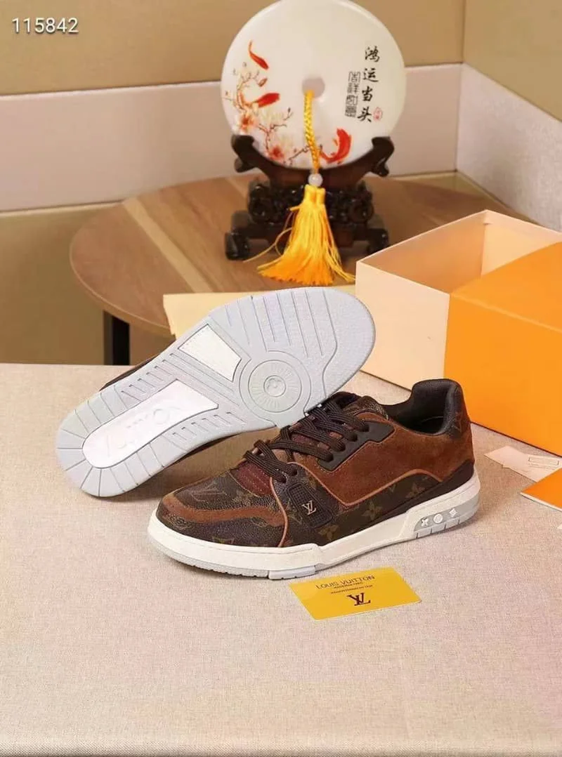 Louis Vuitton LV Trainers Coffee Brown Sneakers
